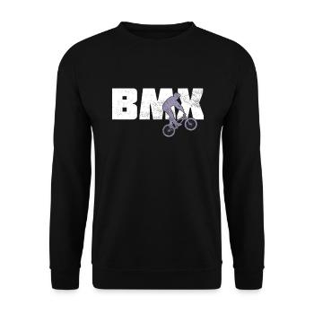 BMX - Unisex Sweatshirt - black - Front - Alina (178cm) & Michal (187cm)
