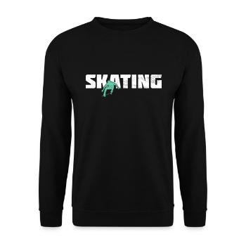 Skating - Unisex Pullover - Schwarz - Vorne - Alina (178cm) & Michal (187cm)