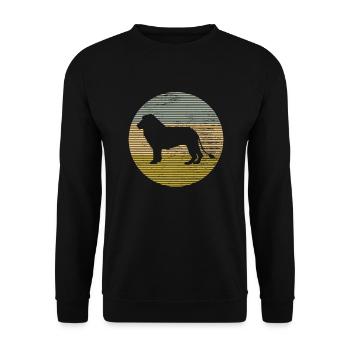Löwe - Unisex Pullover - Schwarz - Vorne - Alina (178cm) & Michal (187cm)