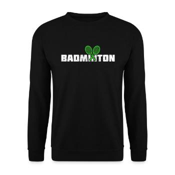 Badminton - Unisex Pullover - Schwarz - Vorne - Alina (178cm) & Michal (187cm)