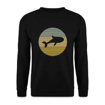 Fish - Unisex Sweatshirt - black - Front - Alina (178cm) & Michal (187cm)