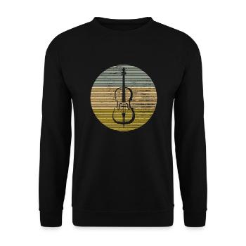 Geige - Unisex Pullover - Schwarz - Vorne - Alina (178cm) & Michal (187cm)