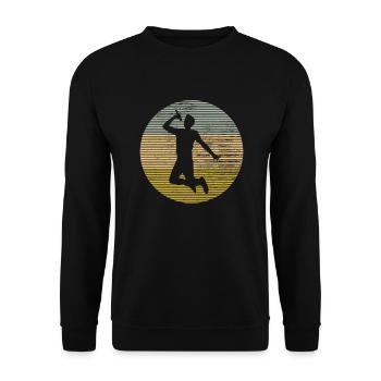 Singen - Unisex Pullover - Schwarz - Vorne - Alina (178cm) & Michal (187cm)