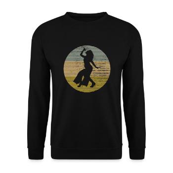 Singen - Unisex Pullover - Schwarz - Vorne - Alina (178cm) & Michal (187cm)
