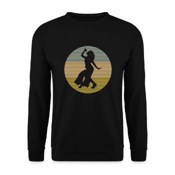 Singen - Unisex Pullover - Schwarz - Vorne - Alina (178cm) & Michal (187cm)