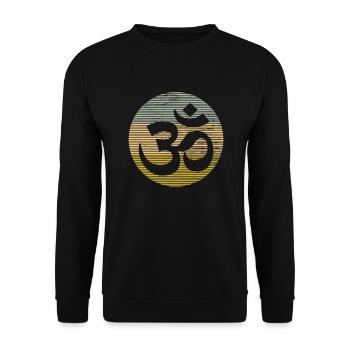 Méditation - Sweat-shirt Unisexe - noir - Devant - Alina (178cm) & Michal (187cm)