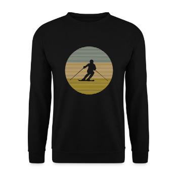 Ski - Sweat-shirt Unisexe - noir - Devant - Alina (178cm) & Michal (187cm)