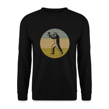 Paintball - Unisex Sweatshirt - black - Front - Alina (178cm) & Michal (187cm)