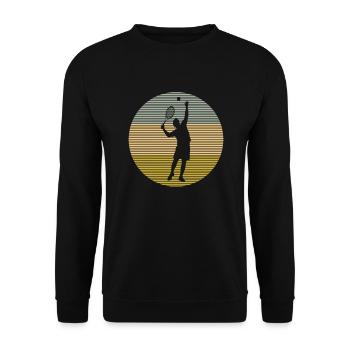 Badminton - Unisex Pullover - Schwarz - Vorne - Alina (178cm) & Michal (187cm)