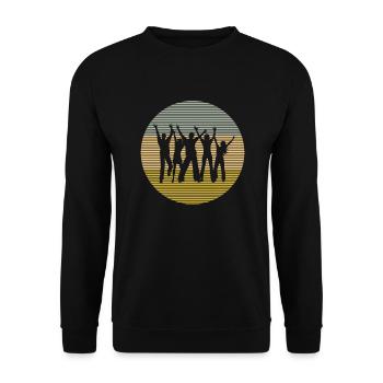 Dance - Unisex Sweatshirt - black - Front - Alina (178cm) & Michal (187cm)