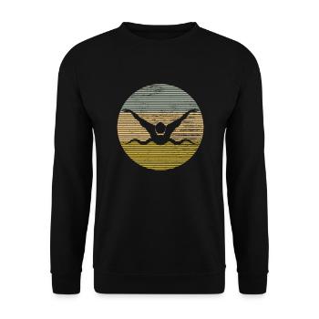Nager - Sweat-shirt Unisexe - noir - Devant - Alina (178cm) & Michal (187cm)