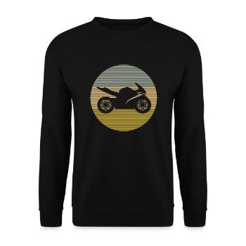 Motocyclette - Sweat-shirt Unisexe - noir - Devant - Alina (178cm) & Michal (187cm)