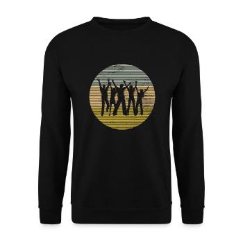 Dance - Unisex Sweatshirt - black - Front - Alina (178cm) & Michal (187cm)