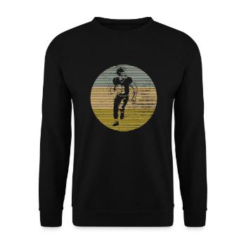 Football - Unisex Pullover - Schwarz - Vorne - Alina (178cm) & Michal (187cm)