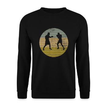 Boxe - Sweat-shirt Unisexe - noir - Devant - Alina (178cm) & Michal (187cm)