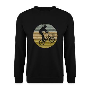BMX - Unisex Sweatshirt - black - Front - Alina (178cm) & Michal (187cm)