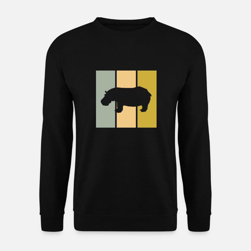 Hippopotamus - Unisex Sweatshirt - black