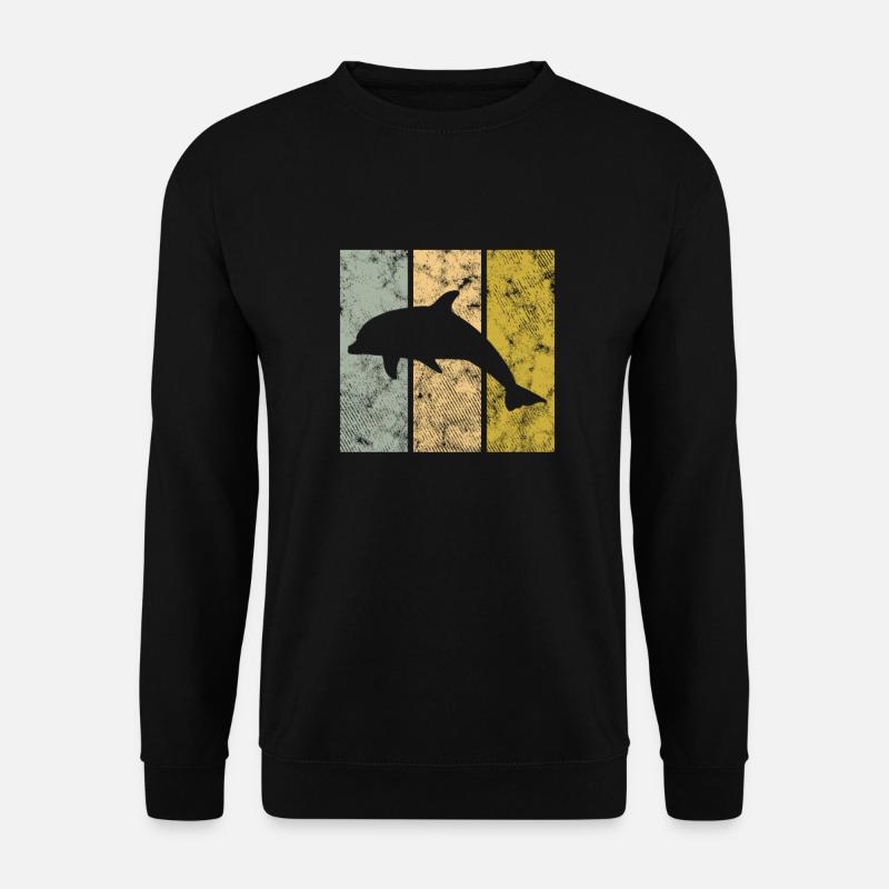 Delfin - Unisex Pullover - Schwarz