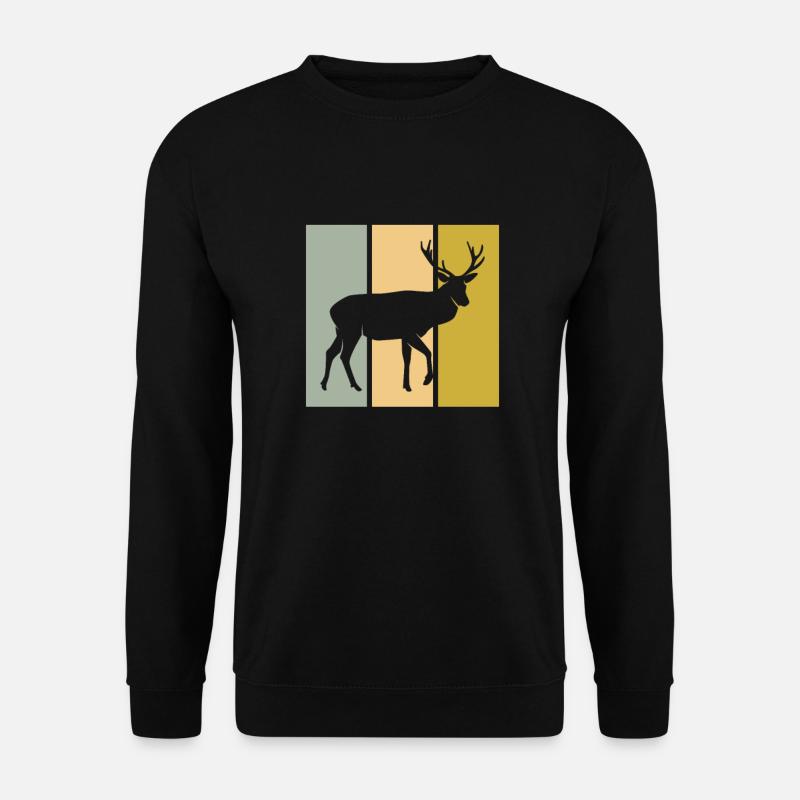 Hirsch - Unisex Pullover - Schwarz