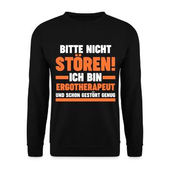 Ergotherapie Ergotherapeut - Unisex Pullover - Schwarz - Vorne - Alina (178cm) & Michal (187cm)