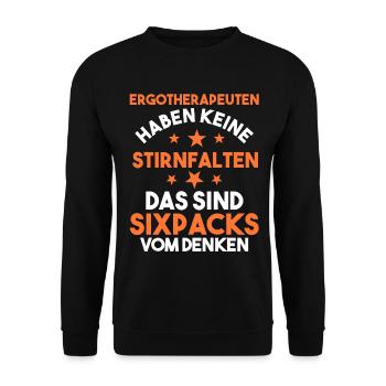 Ergotherapie Ergotherapeut - Unisex Pullover - Schwarz - Vorne - Alina (178cm) & Michal (187cm)