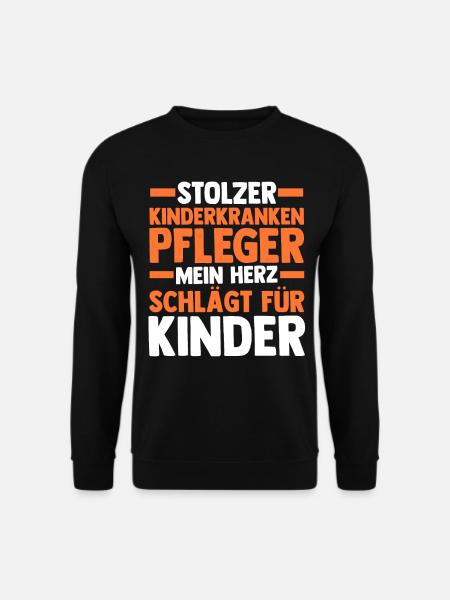 Pfleger Pflegekraft Kinderkrankenpfleger - Unisex Pullover - Schwarz