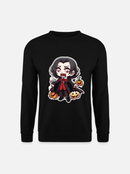 Vampir Vampire Vampir Halloween Vampir Kostüm - Unisex Pullover - Schwarz