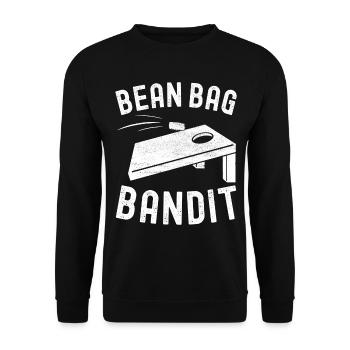 Cornhole Player Cornhole Board - Unisex Sweatshirt - black - Front - Alina (178cm) & Michal (187cm)