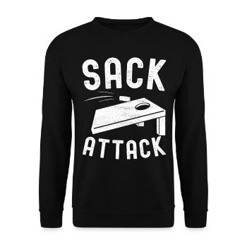 Cornhole Player Cornhole Board - Unisex Sweatshirt - black - Front - Alina (178cm) & Michal (187cm)