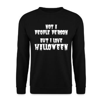 Not a People Person - Halloween Sarcasm Costume - Unisex Sweatshirt - black - Front - Alina (178cm) & Michal (187cm)