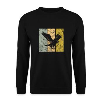 Eagle - Unisex Sweatshirt - black - Front - Alina (178cm) & Michal (187cm)