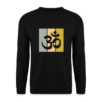 Méditation - Sweat-shirt Unisexe - noir - Devant - Alina (178cm) & Michal (187cm)