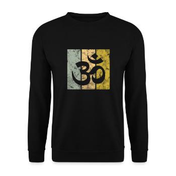 Méditation - Sweat-shirt Unisexe - noir - Devant - Alina (178cm) & Michal (187cm)