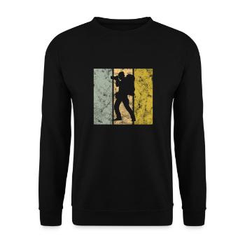 Fotografie - Unisex Pullover - Schwarz - Vorne - Alina (178cm) & Michal (187cm)