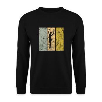 Dance - Unisex Sweatshirt - black - Front - Alina (178cm) & Michal (187cm)