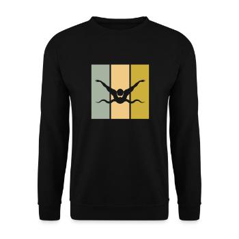 Nager - Sweat-shirt Unisexe - noir - Devant - Alina (178cm) & Michal (187cm)