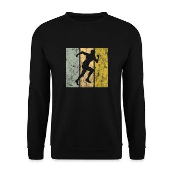 Jog - Unisex Sweatshirt - black - Front - Alina (178cm) & Michal (187cm)