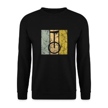 Einrad - Unisex Pullover - Schwarz - Vorne - Alina (178cm) & Michal (187cm)