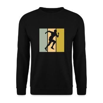 Jog - Unisex Sweatshirt - black - Front - Alina (178cm) & Michal (187cm)