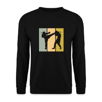 Martial arts - Unisex Sweatshirt - black - Front - Alina (178cm) & Michal (187cm)