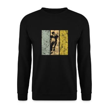 American football - Unisex Pullover - Schwarz - Vorne - Alina (178cm) & Michal (187cm)