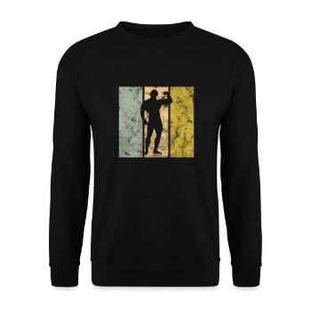 Culturisme - Sweat-shirt Unisexe - noir - Devant - Alina (178cm) & Michal (187cm)