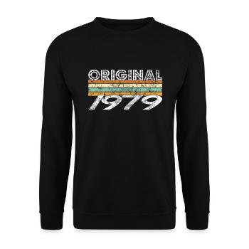 Original 1979 - Unisex Pullover - Schwarz - Vorne - Alina (178cm) & Michal (187cm)