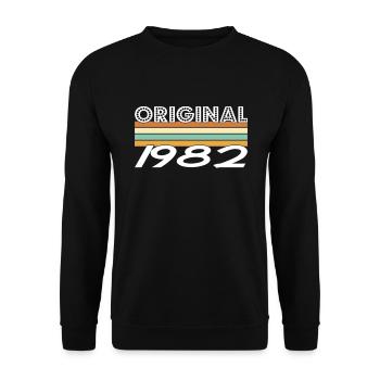 Original 1982 - Sweat-shirt Unisexe - noir - Devant - Alina (178cm) & Michal (187cm)