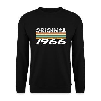 Original 1966 - Sweat-shirt Unisexe - noir - Devant - Alina (178cm) & Michal (187cm)