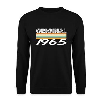 Original 1965 - Sweat-shirt Unisexe - noir - Devant - Alina (178cm) & Michal (187cm)