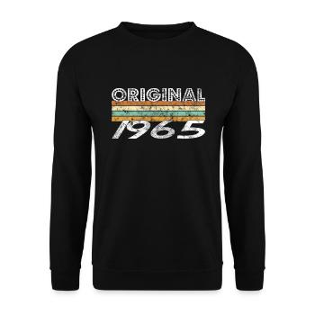 Original 1965 - Sweat-shirt Unisexe - noir - Devant - Alina (178cm) & Michal (187cm)