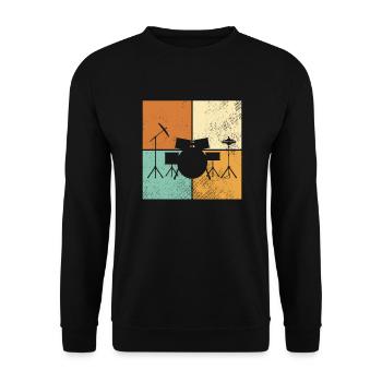 Percussion - Unisex Sweatshirt - black - Front - Alina (178cm) & Michal (187cm)