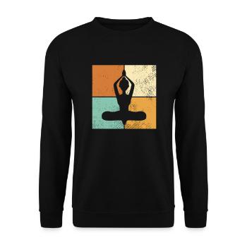 Meditation - Unisex Sweatshirt - black - Front - Alina (178cm) & Michal (187cm)