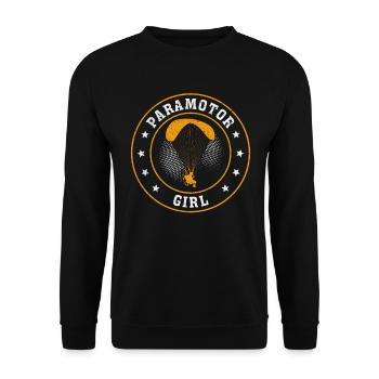 Parapente motorisé Fille Paramoteur Fille - Sweat-shirt Unisexe - noir - Devant - Alina (178cm) & Michal (187cm)